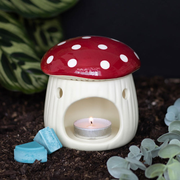 Mushroom Shaped Oil Burner and Wax Warmer