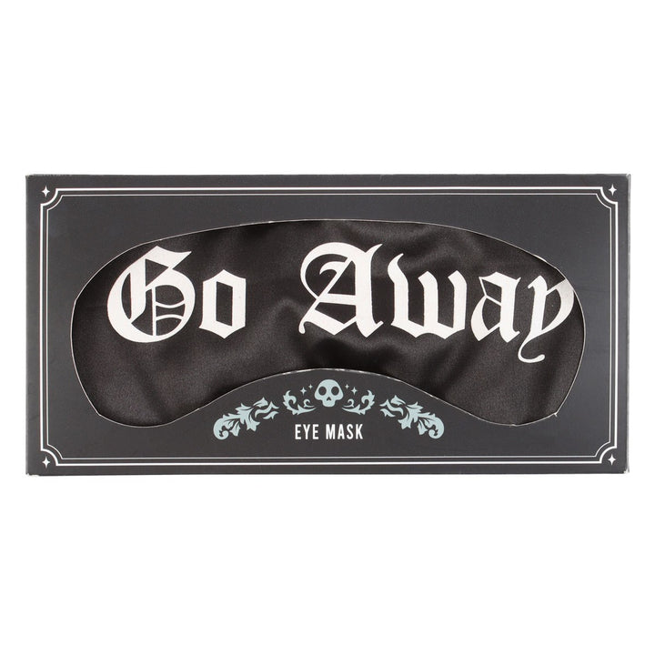 Go Away Gothic Satin Sleep Mask