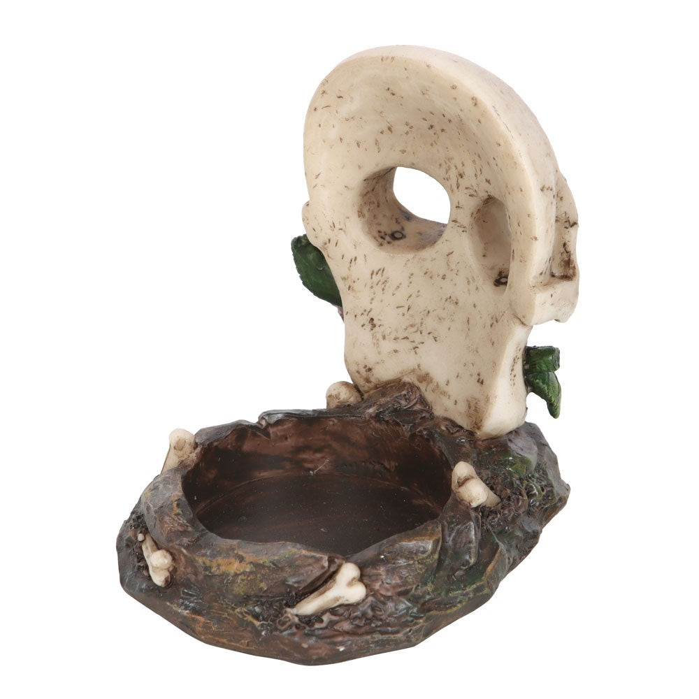 Skull Rose Tealight Holder