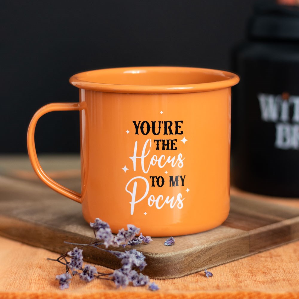 You're The Hocus To My Pocus Enamel Mug