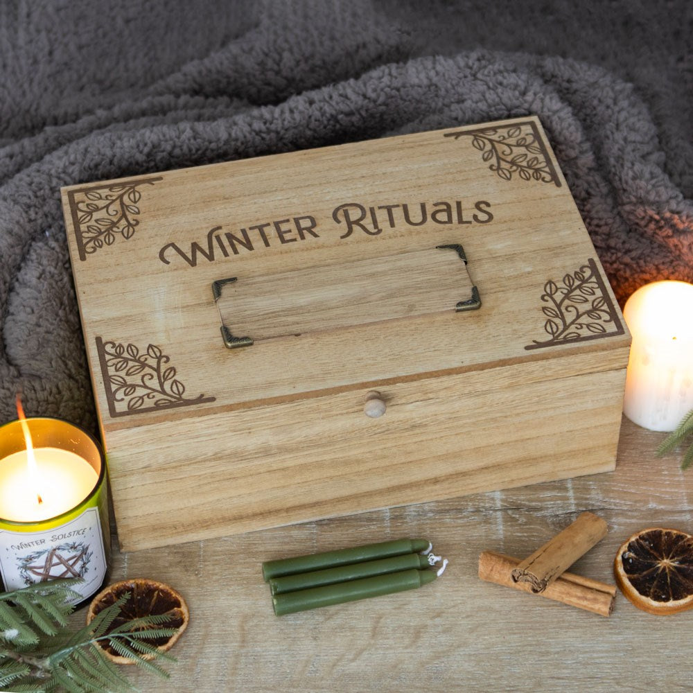 30cm Wooden Winter Rituals Box