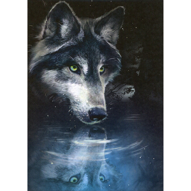 Wolf Reflection Card