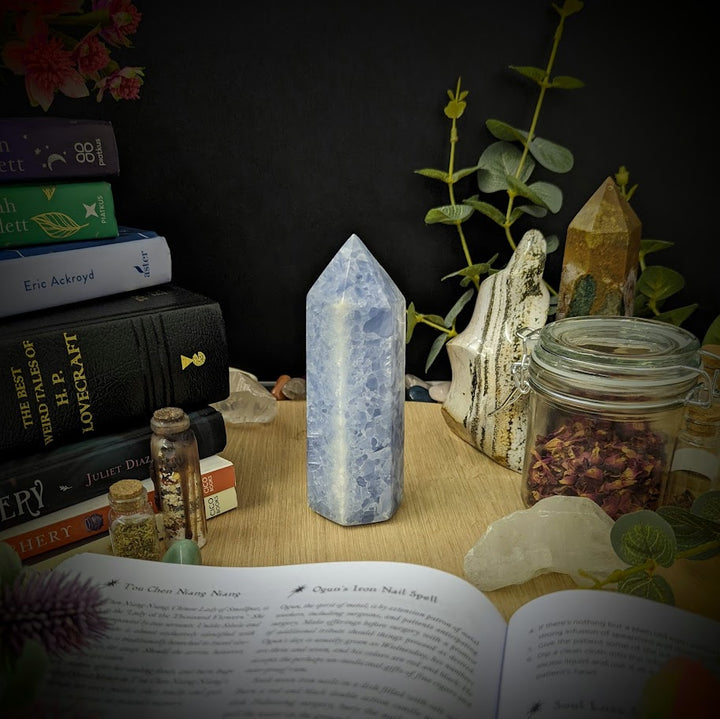 Blue Calcite Point 4