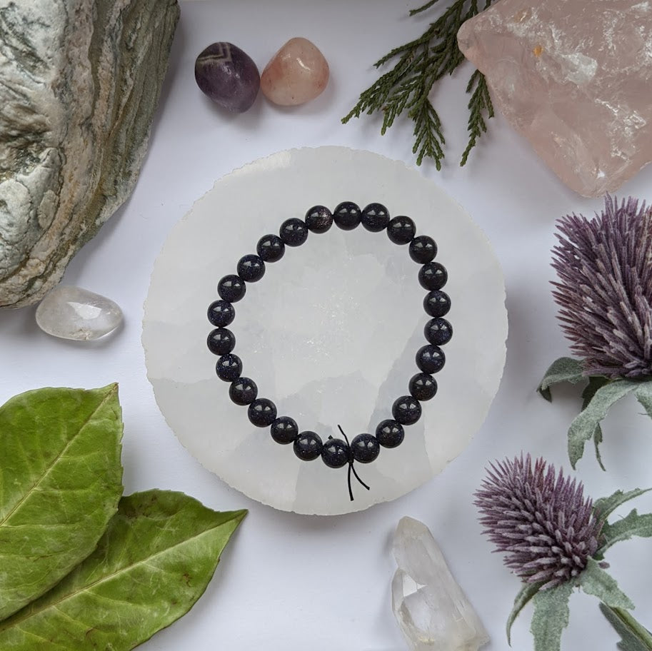 Blue Goldstone Power Bracelet