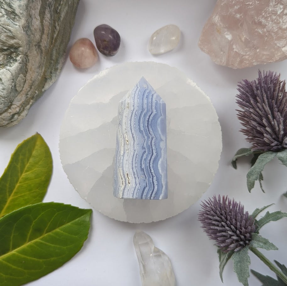 Blue Lace Agate Point 1