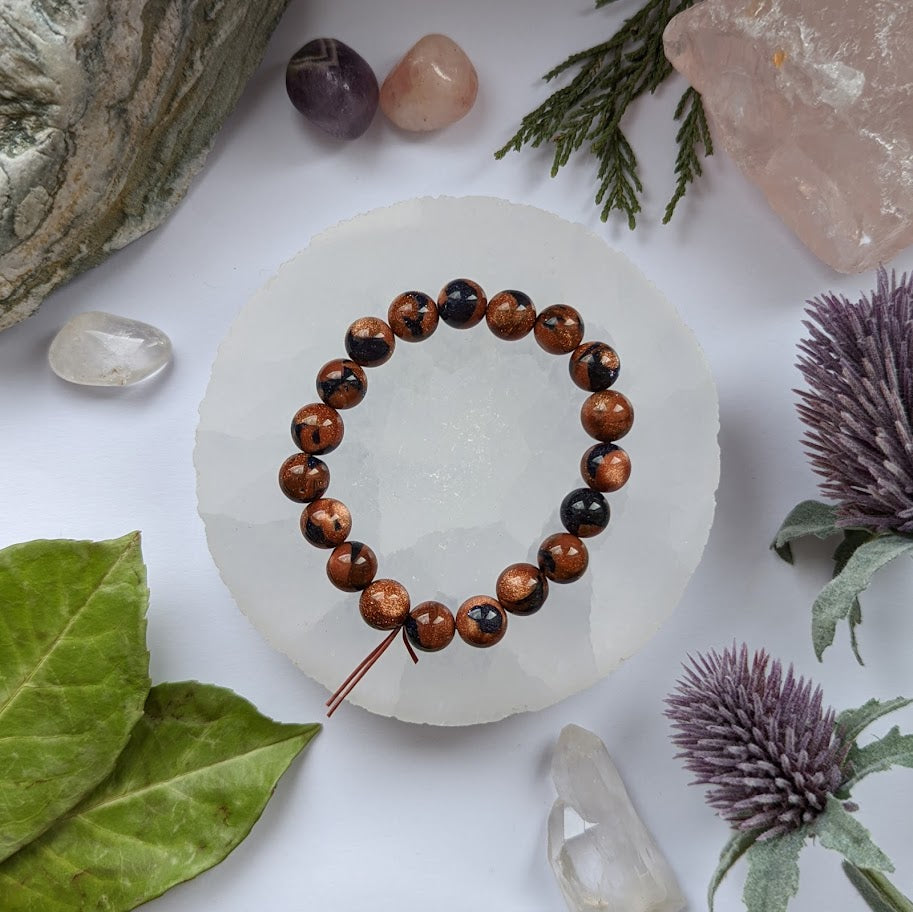 Mixed Goldstone Power Bracelet