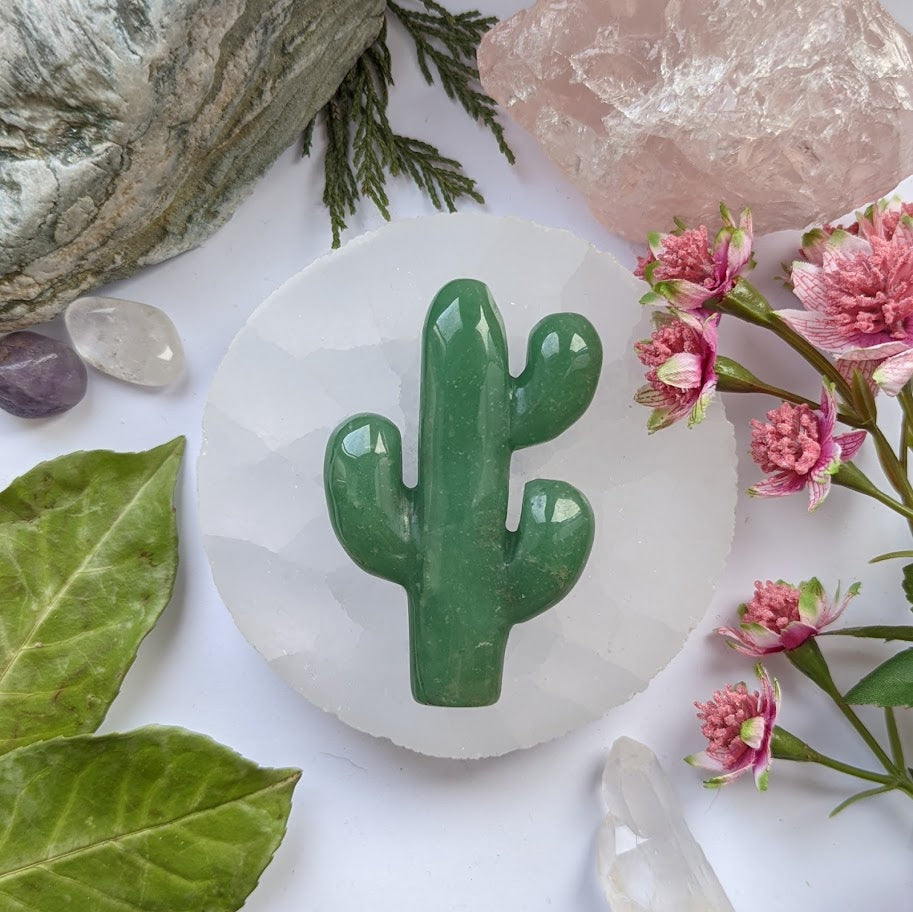 Green Aventurine Cactus