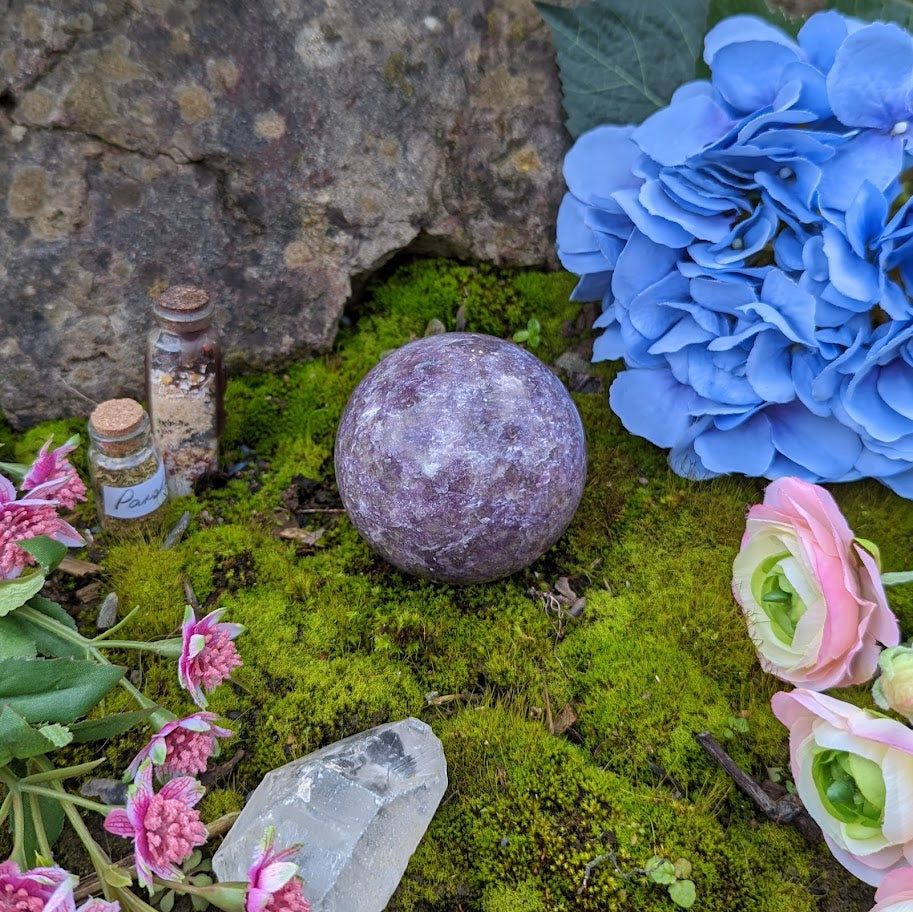 Lepidolite Sphere