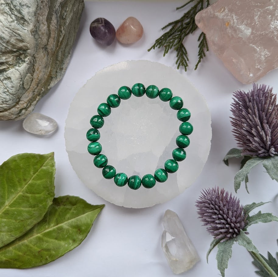 Large Malachite Power Bracelet