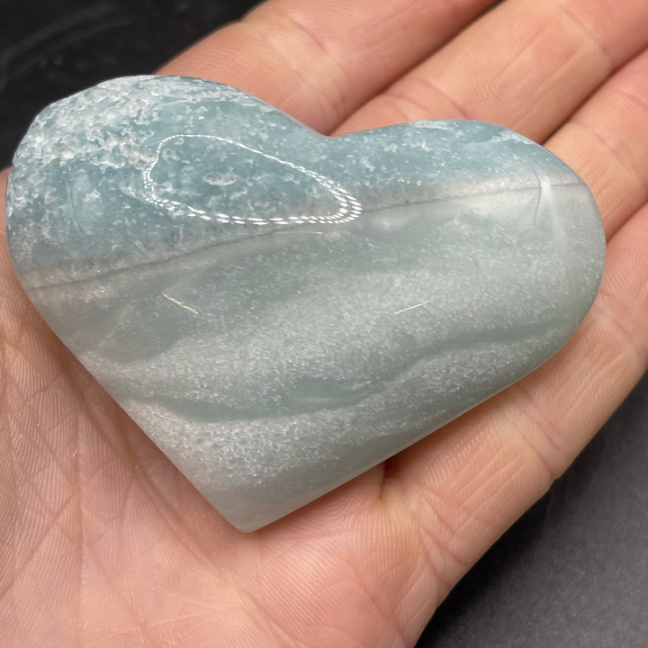 Caribbean Calcite Heart 90-99g