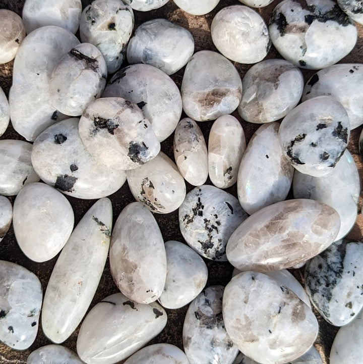 A Grade Rainbow Moonstone Tumblestone