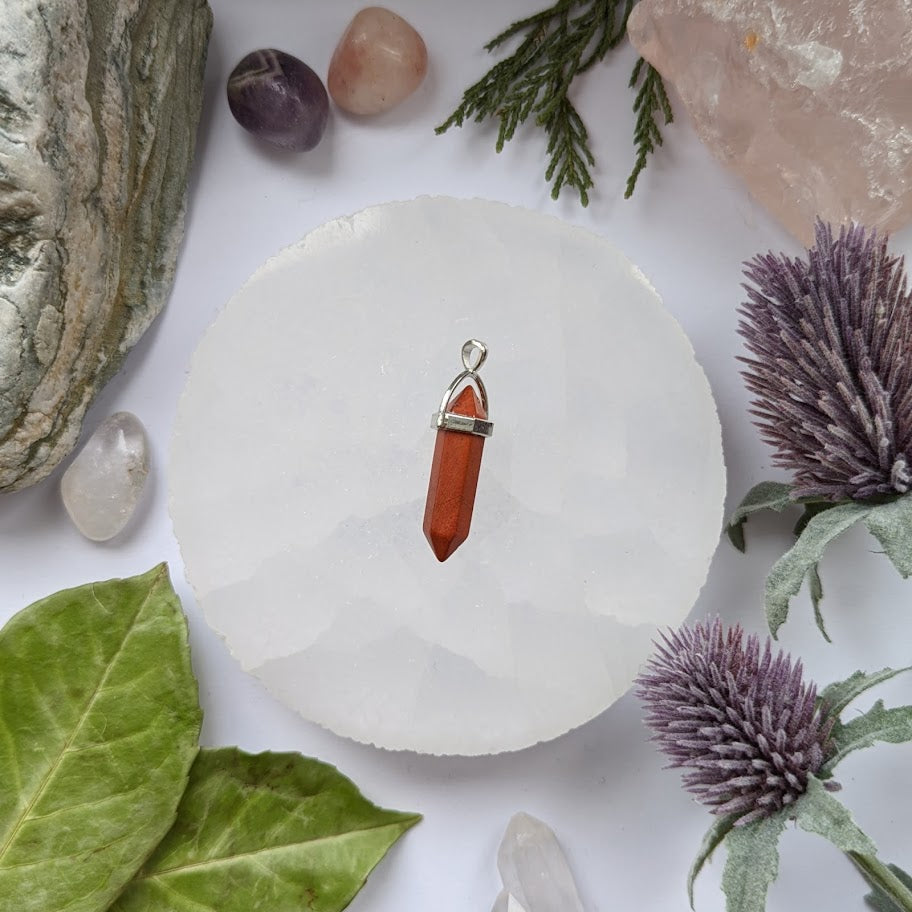 Red Jasper Pendant Necklace