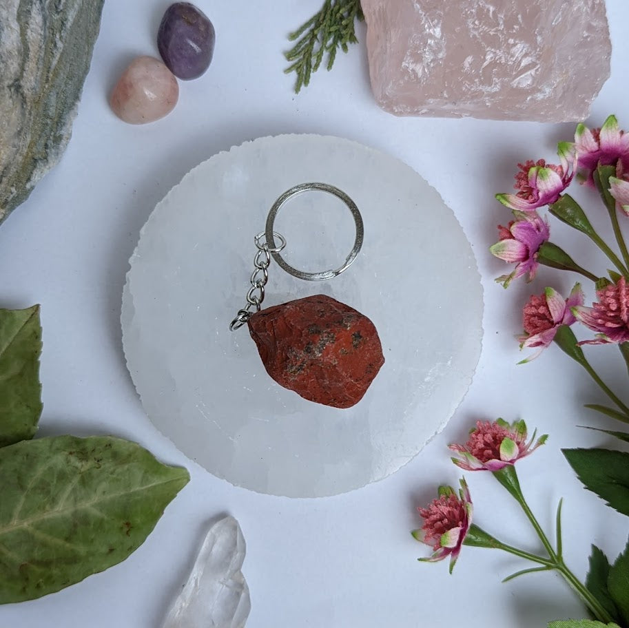 Red Jasper Keyring