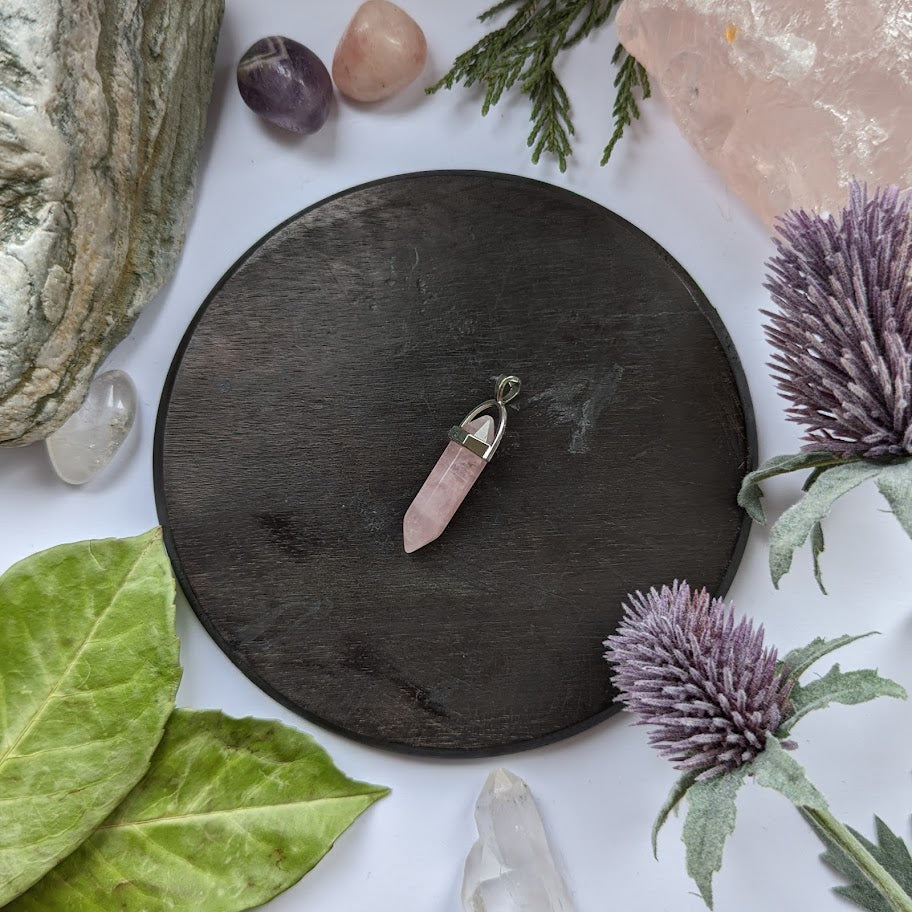 Rose Quartz Pendant Necklace