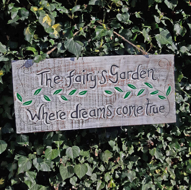 Fairy's Garden Plaque